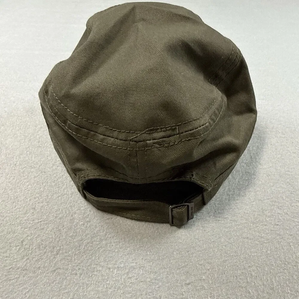 Military Style Patrol Cap Air Force Rank Patch Olive Green Adjustable OSFM